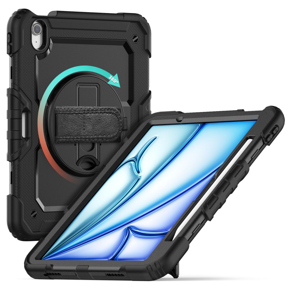 Tech-Protect iPad Air 11" (2024) vāciņš Solid360, melns
