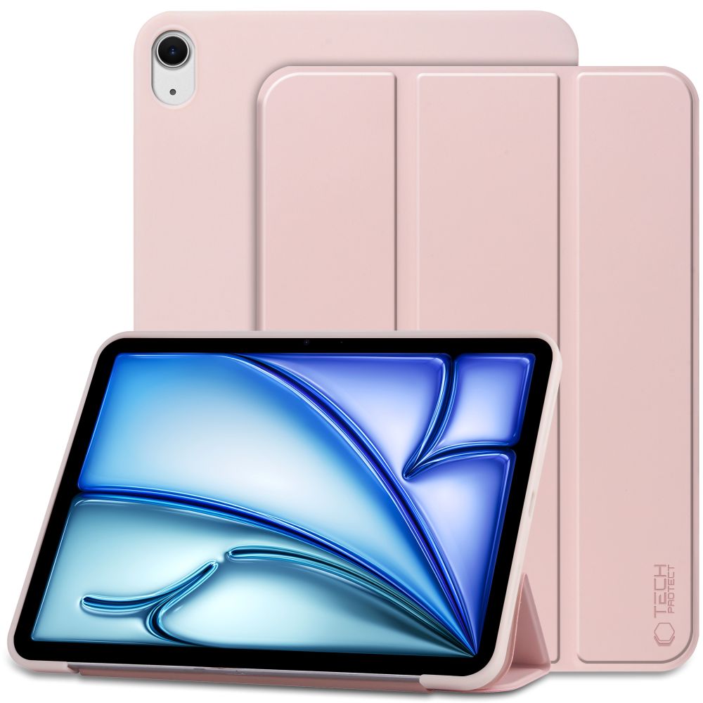 Tech-Protect SmartCase atverams vāciņš Apple iPad Air 10.9/11" rozā