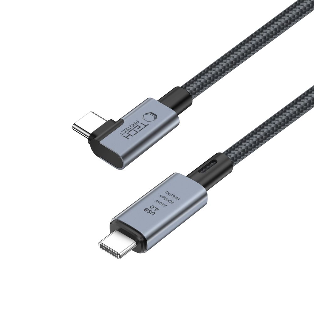 Tech-Protect UltraBoost Max USB-C 4.0 240W 8K 1.5m kabelis, pelēks