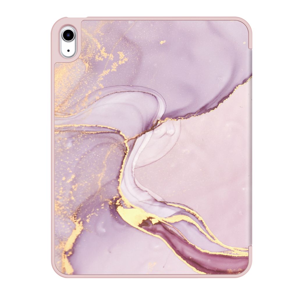 Tech-Protect iPad 10.9\" 2022 atverams vāciņš maciņš grāmatiņa SC Pen, Pink Marble