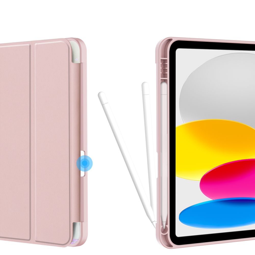 Tech-Protect iPad 10.9\" 2022 atverams vāciņš maciņš grāmatiņa SC Pen, Pink Marble