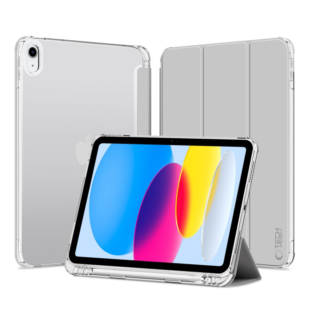 Tech-Protect iPad 10.9" 2022 vāciņš SC Pen Hybrid, pelēks