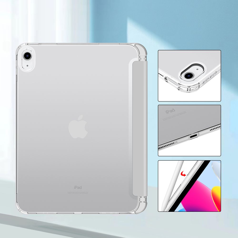 Tech-Protect iPad 10.9\" 2022 vāciņš SC Pen Hybrid, pelēks