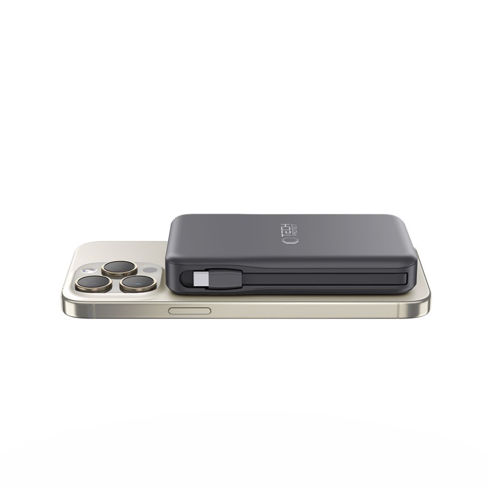 Tech-Protect LifeMag PB31 MagSafe ārējais akumulators 10000mAh 15W, melns