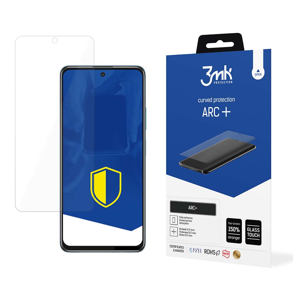 Xiaomi Redmi Note 11S 5G / 11T 5G Aizsargplēve uz Visu Ekrānu | 3MK ARC+ Protective Film Rounded Fullscreen Protector