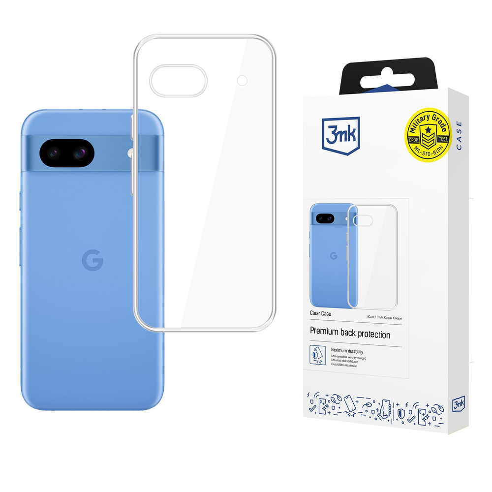 3mk Google Pixel 8A 5G vāciņš Clear Case, caurspīdīgs
