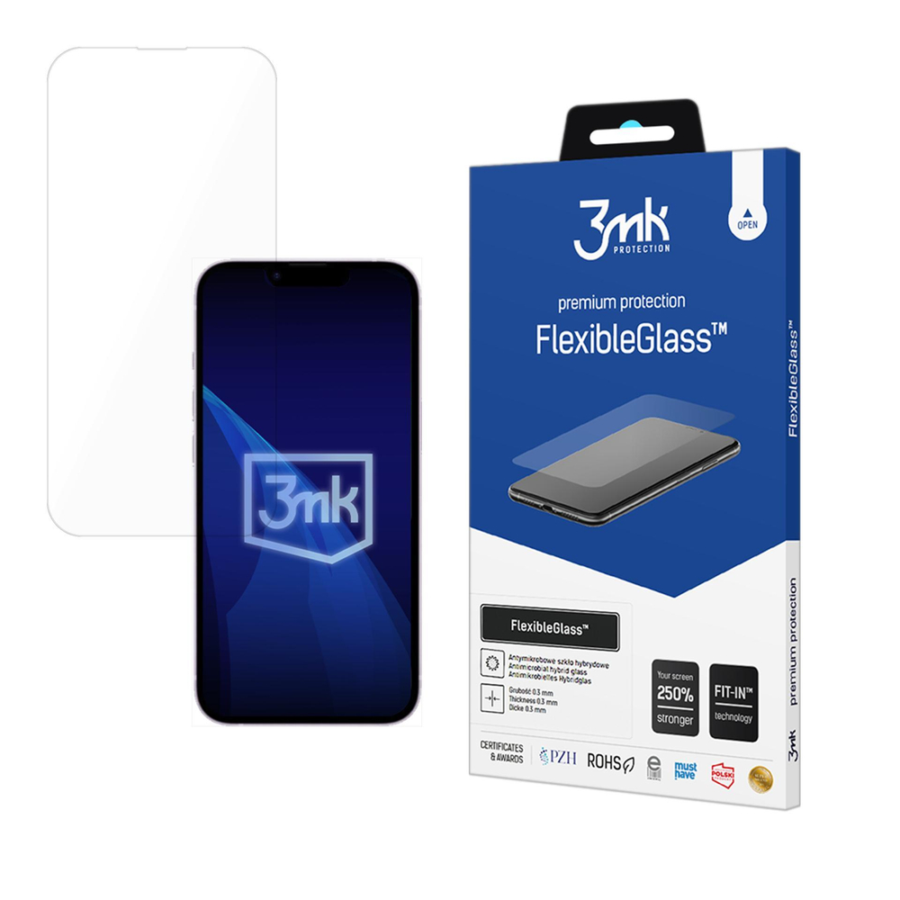 3mk FlexibleGlass hibrīda aizsargstikls iPhone 16e
