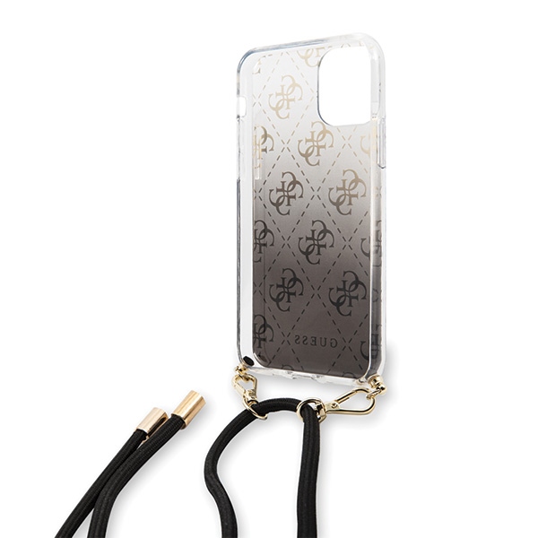 Guess GUHCN65WO4GBK iPhone 11 Pro Max melns/melns cietais futrālis 4G Gradients | black/black hard case Gradient