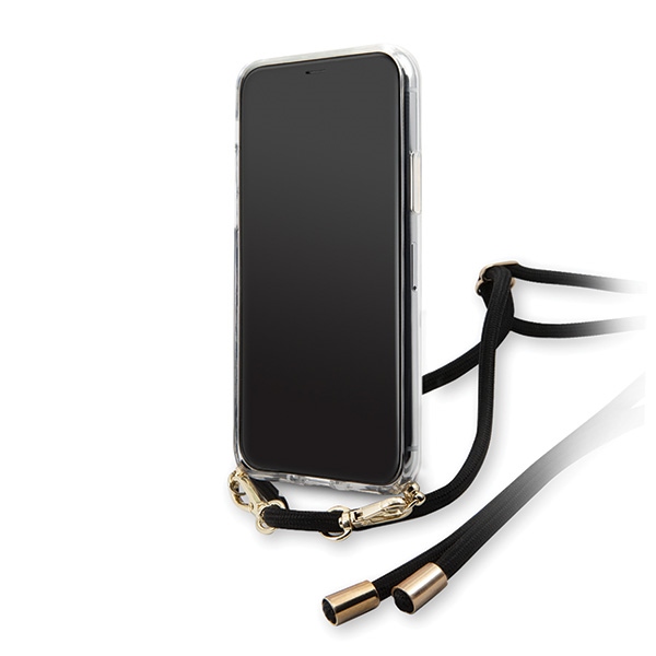 Guess GUHCN65WO4GBK iPhone 11 Pro Max melns/melns cietais futrālis 4G Gradients | black/black hard case Gradient