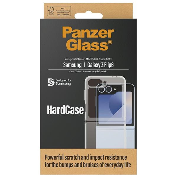 Samsung Galaxy Z Flip 6 ( SM-F741B/DS ) PanzerGlass HardCase Case Cover, Transparent | Telefona Vāciņš Maciņš Maks...