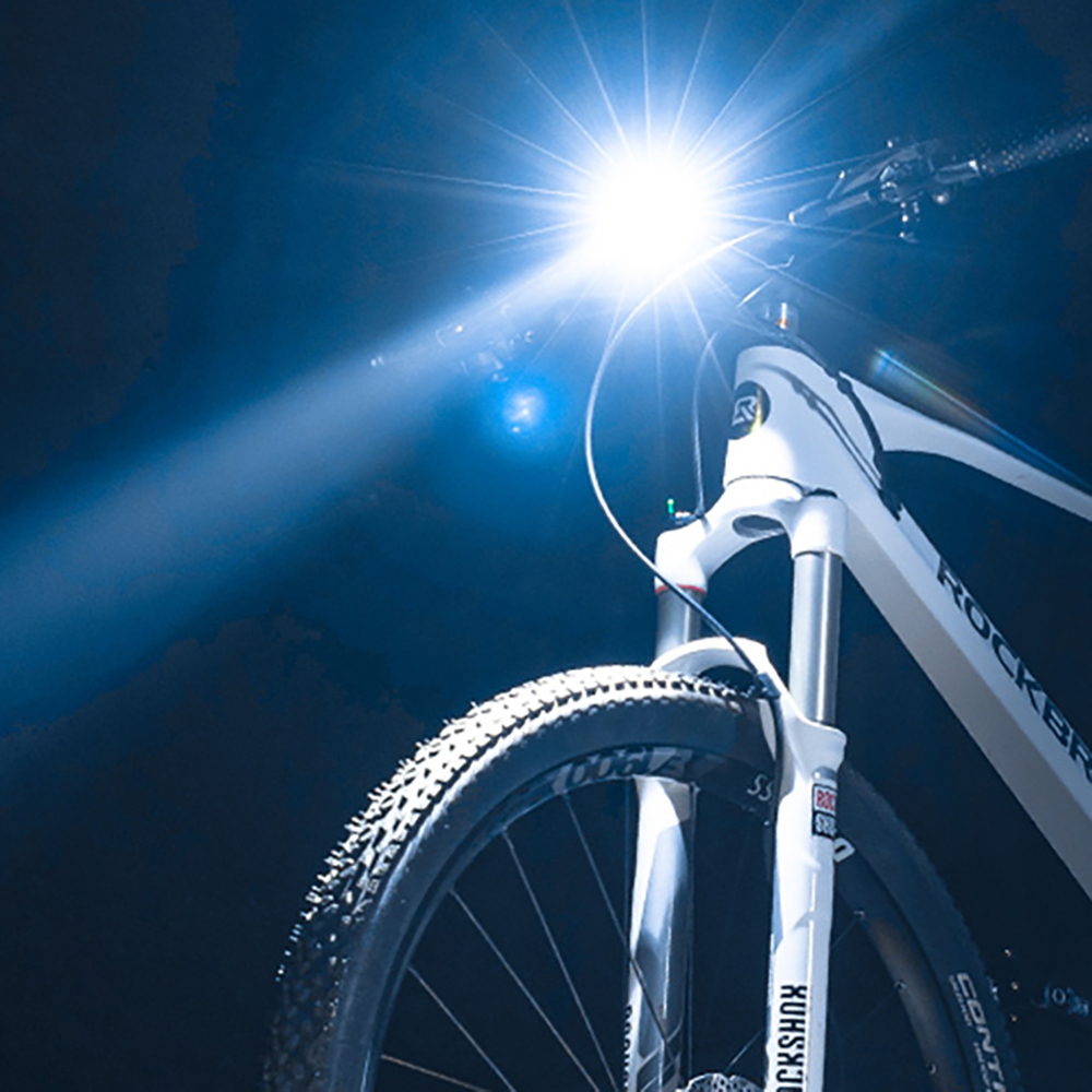 Rockbros RHL600 velosipēda priekšējais lukturis 600lm 2600mAh IPX6 melns