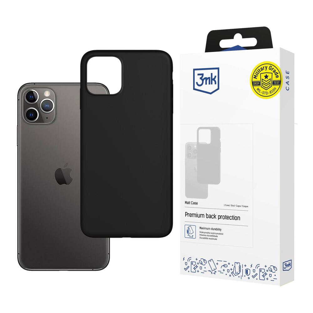 3mk iPhone 11 Pro Max vāciņš Matt Case, melns