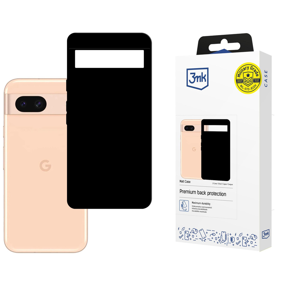 3Mk Protection Matt Case vāciņš Google Pixel 8A 5G Melns