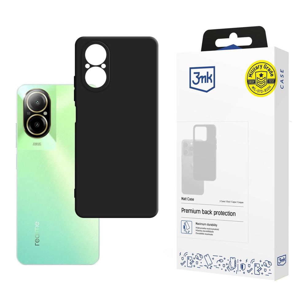 3mk Matt Case Realme C67 vāciņš, melns