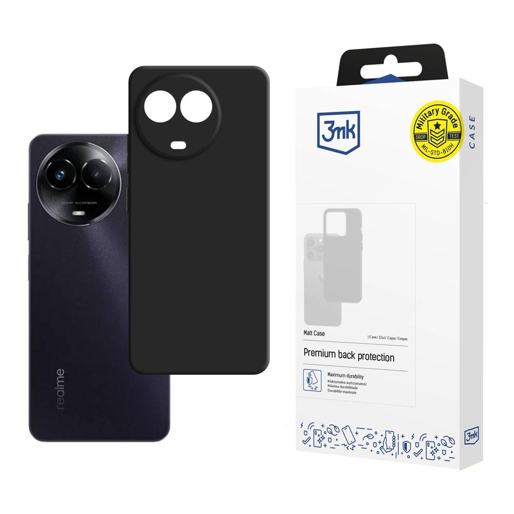3mk Matt Case Realme C67 5G vāciņš, melns