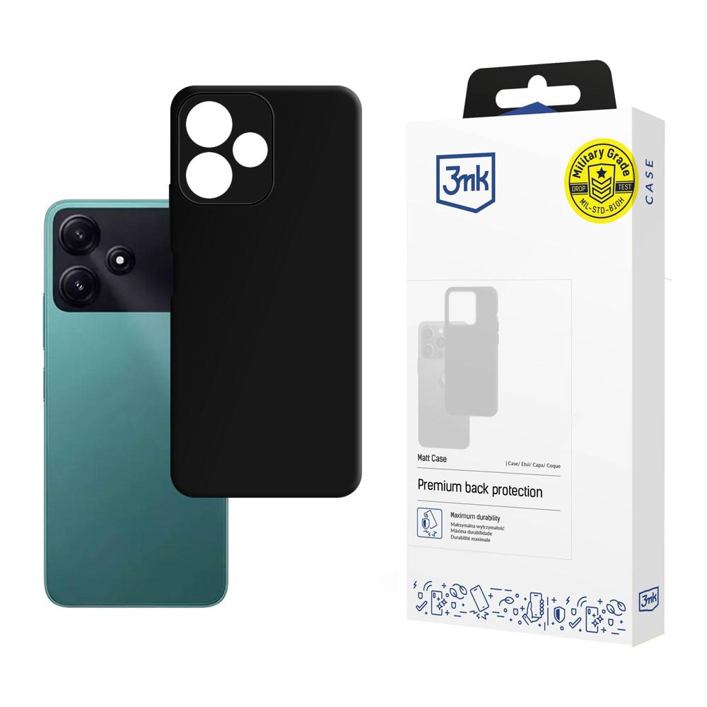 3mk Matt Case Xiaomi Poco M6 Pro 5G vāciņš, melns