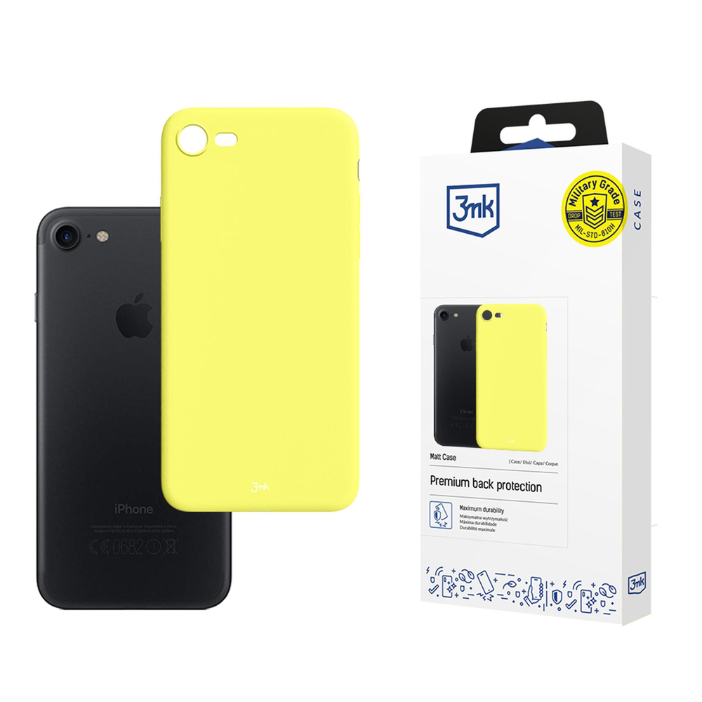 3mk Matt Case iPhone 7 / 8 / SE (2020/2022) vāciņš, dzeltens