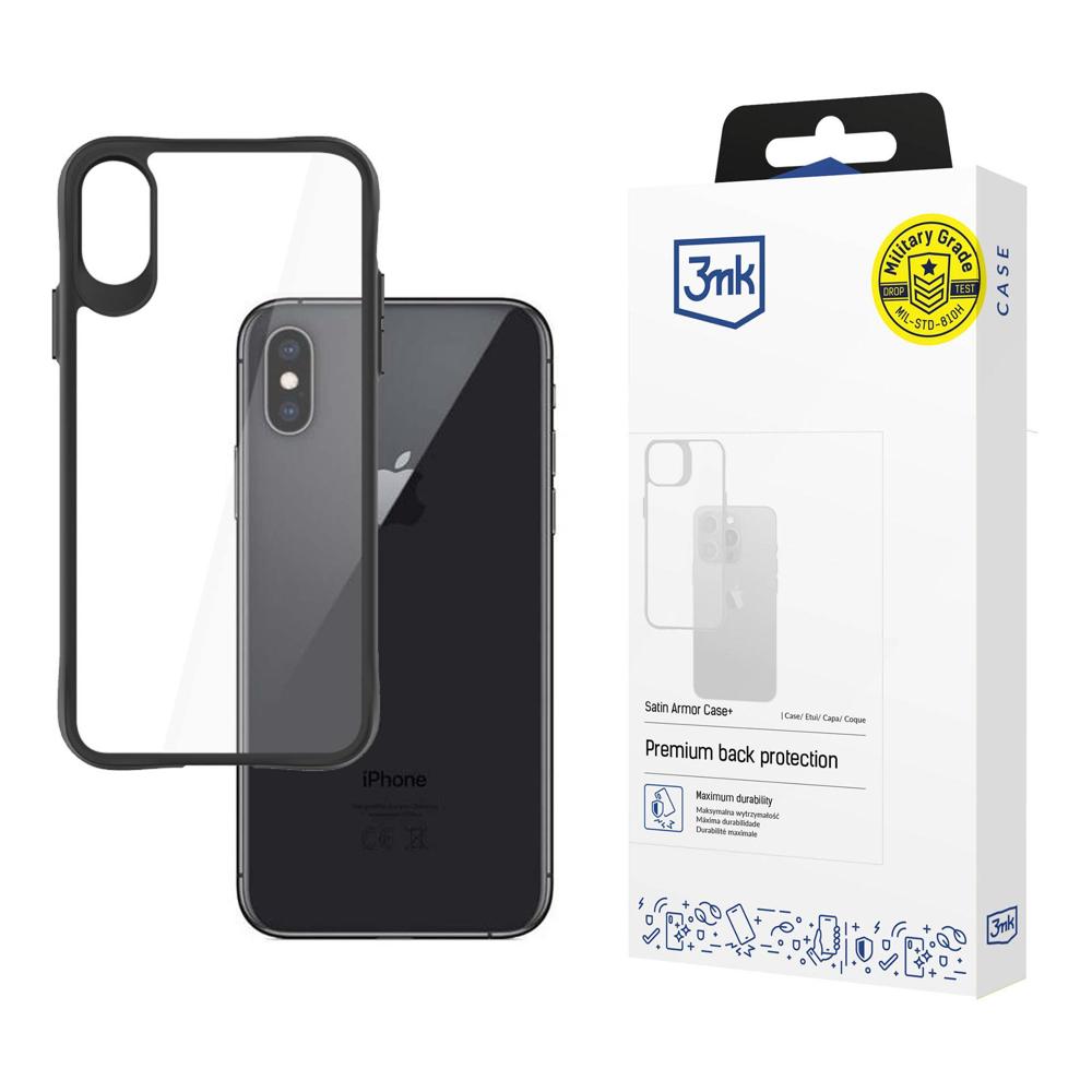 3mk Satin Armor Case+ vāciņš Apple iPhone X / XS Caurspīdīgs