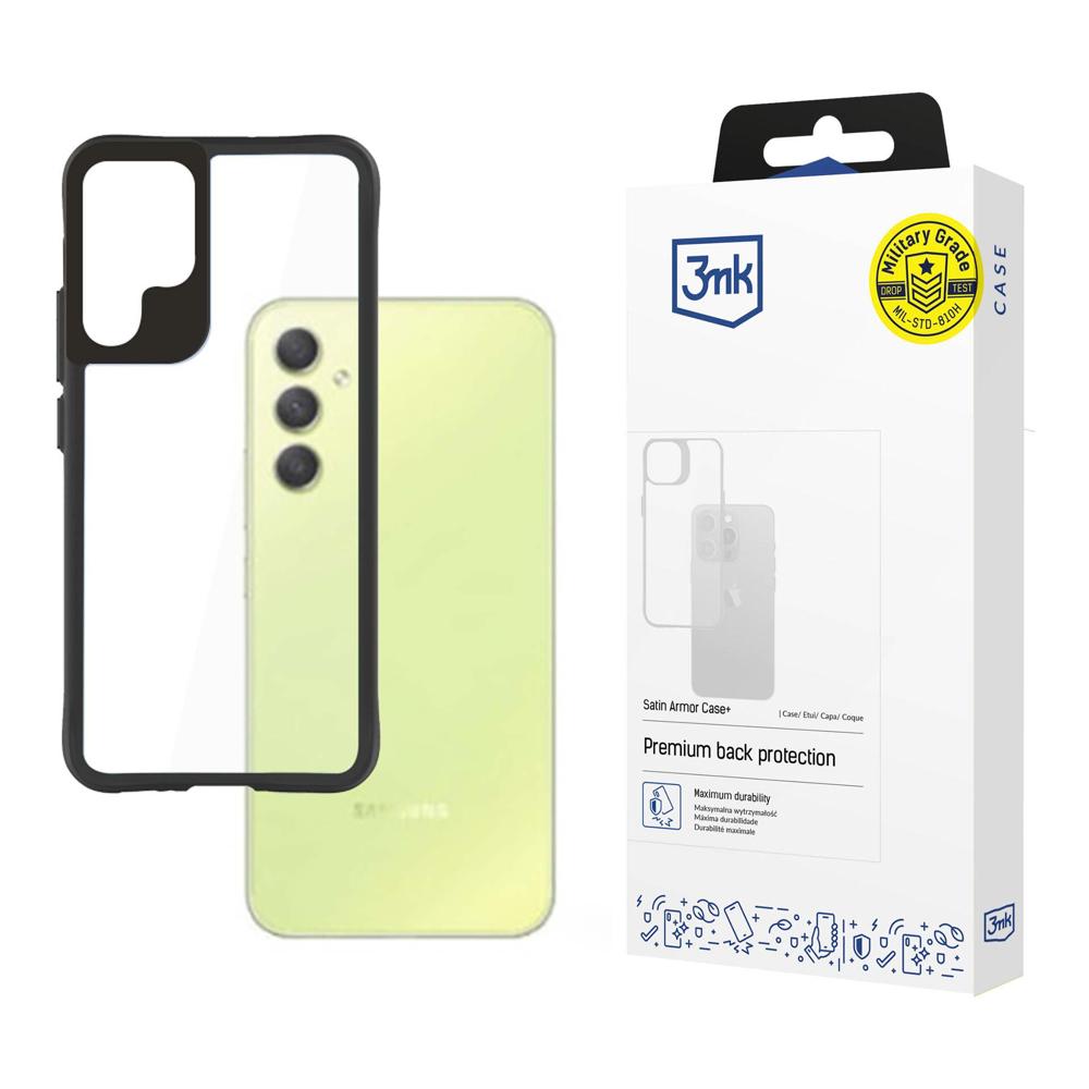 3mk Samsung Galaxy A34 5G vāciņš Satin Armor Case+, caurspīdīgs