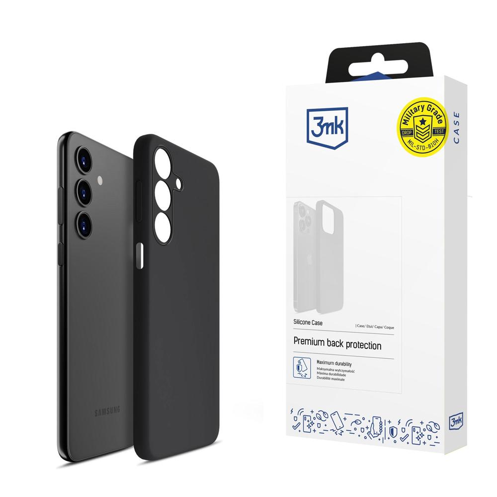 3mk Samsung Galaxy A15 5G vāciņš Silicone Case, melns