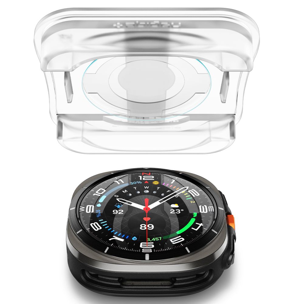 Spigen Glas.TR EZ Fit aizsargstikls Samsung Galaxy Watch Ultra (47mm) (2 gab.)