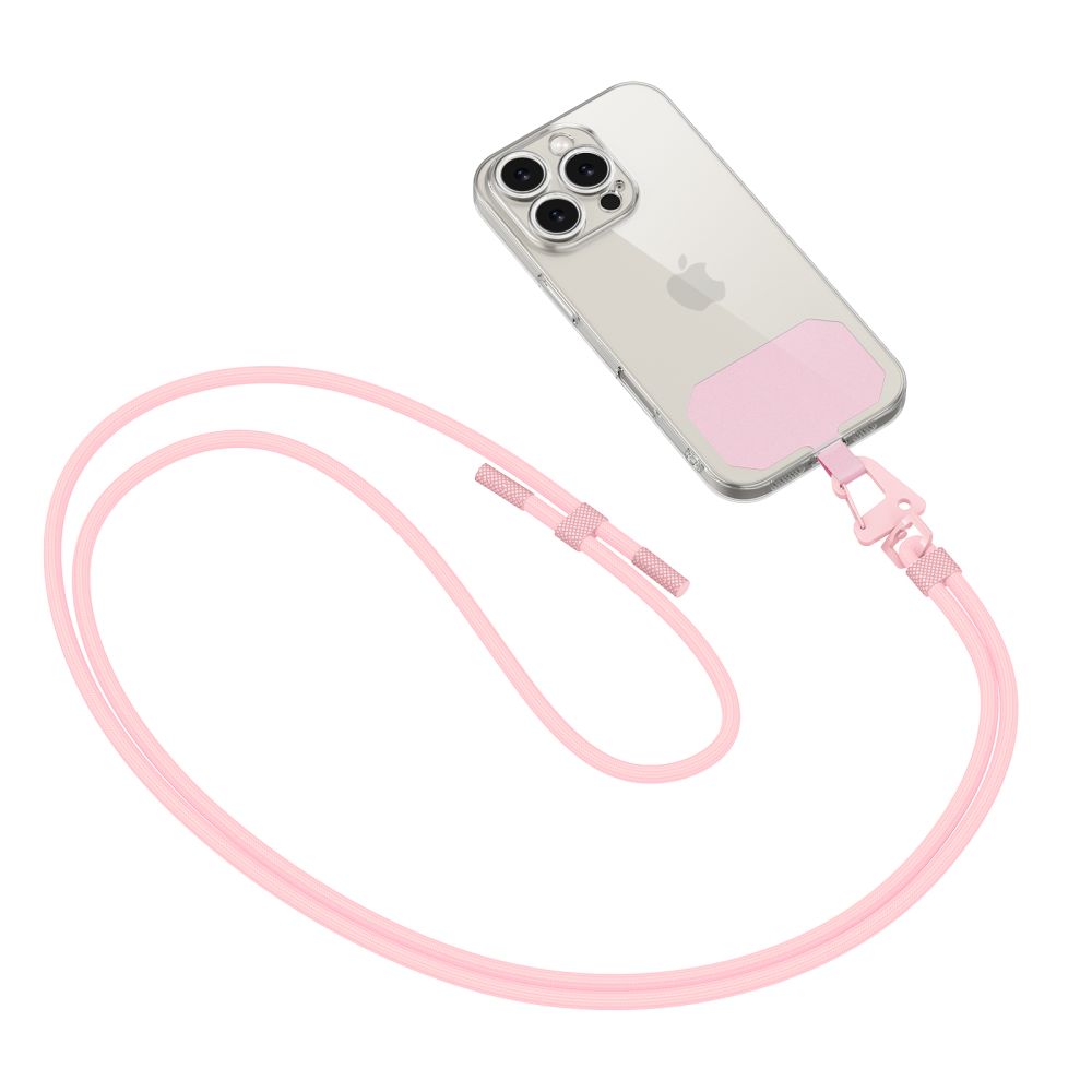 Tech-Protect C5S Rope Crossbody universāla telefona siksniņa, rozā