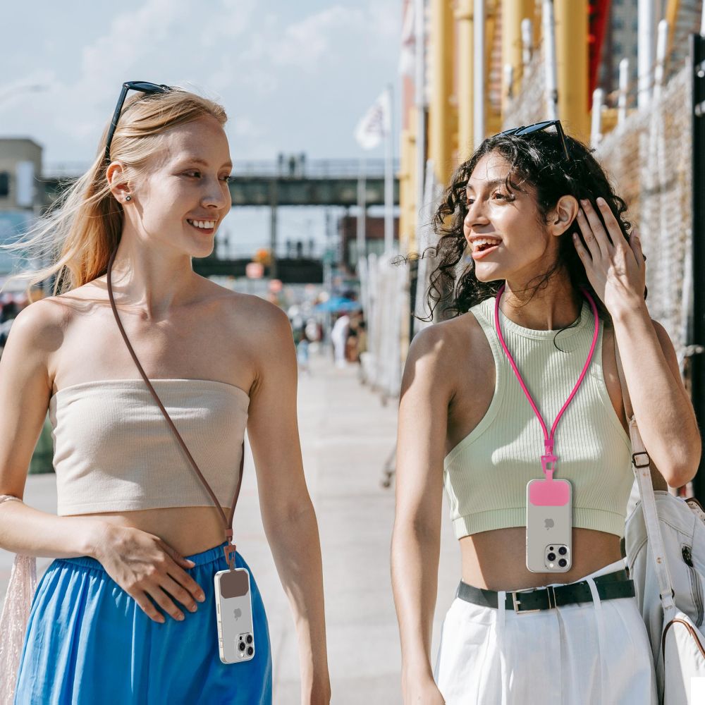 Tech-Protect C5S Rope Crossbody universāla telefona siksniņa, rozā