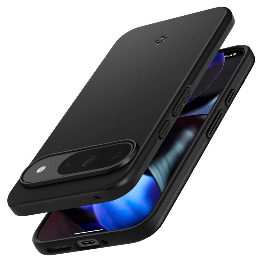 Google Pixel 9 / 9 Pro Spigen Thin Fit Case Cover, Black | Telefona Vāciņš Maciņš Maks Apvalks Bampers