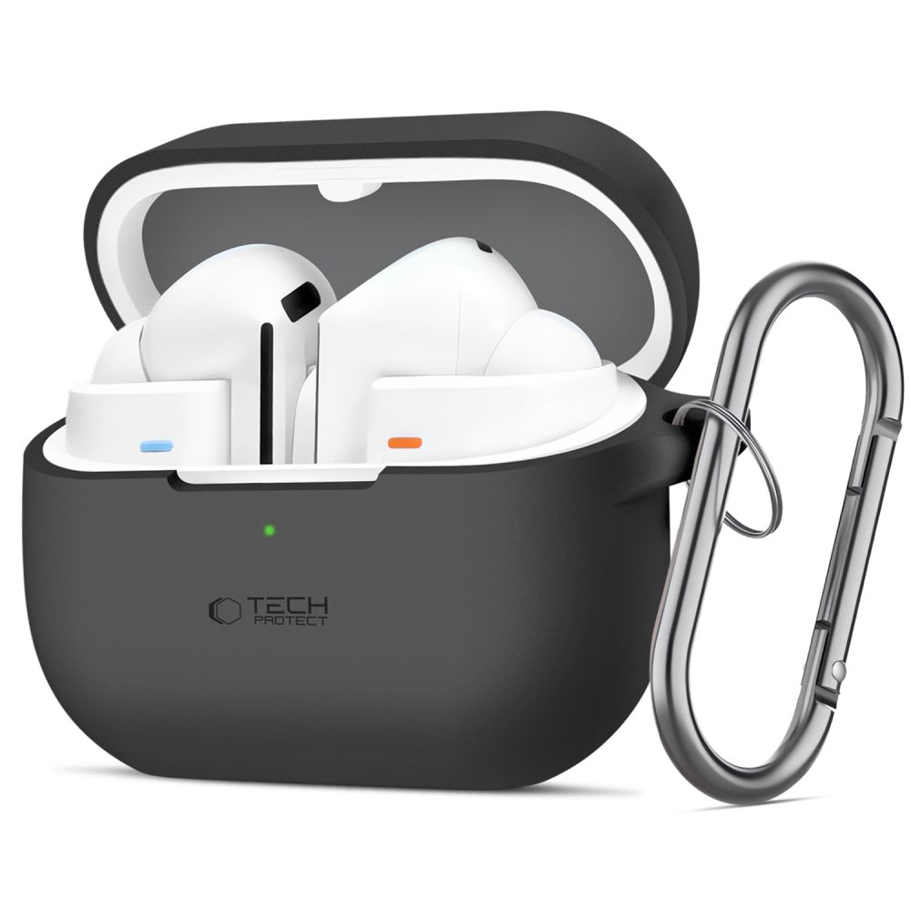 Tech-Protect Silicone Hook maciņš Samsung Galaxy Buds 3 / 3 Pro, melns