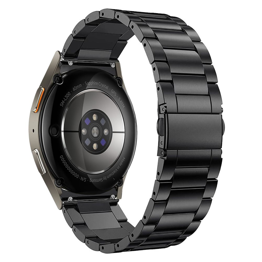 Tech-Protect Stainless siksniņa Samsung Galaxy Watch 4 / 5 / 6 / 7 / FE, melna