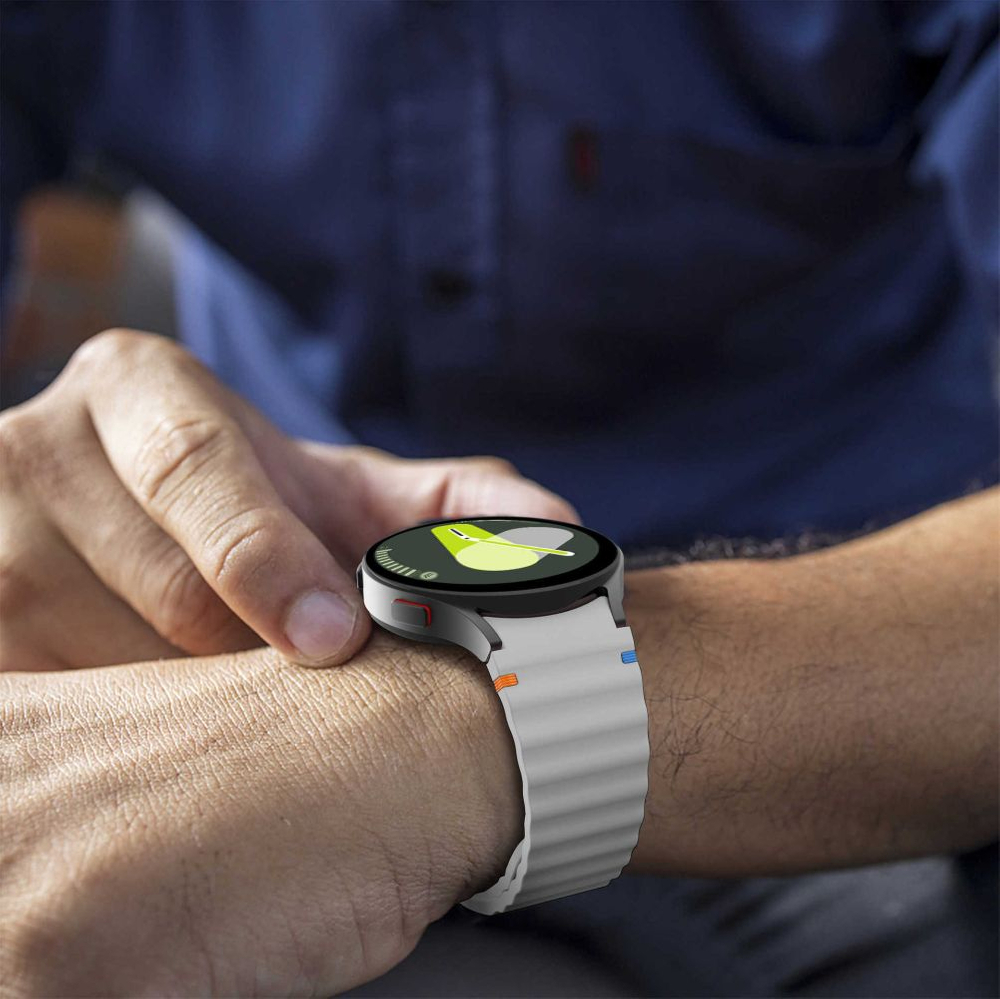 Tech-Protect Samsung Galaxy Watch 4 / 5 / 6 / 7 / FE siksniņa Silicone Sport, bēša