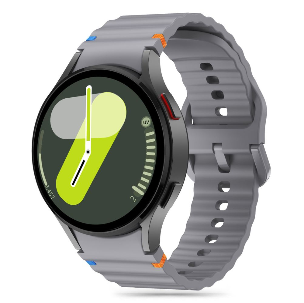 Tech-Protect Samsung Galaxy Watch 4 / 5 / 6 / 7 / FE siksniņa Silicone Sport, pelēka