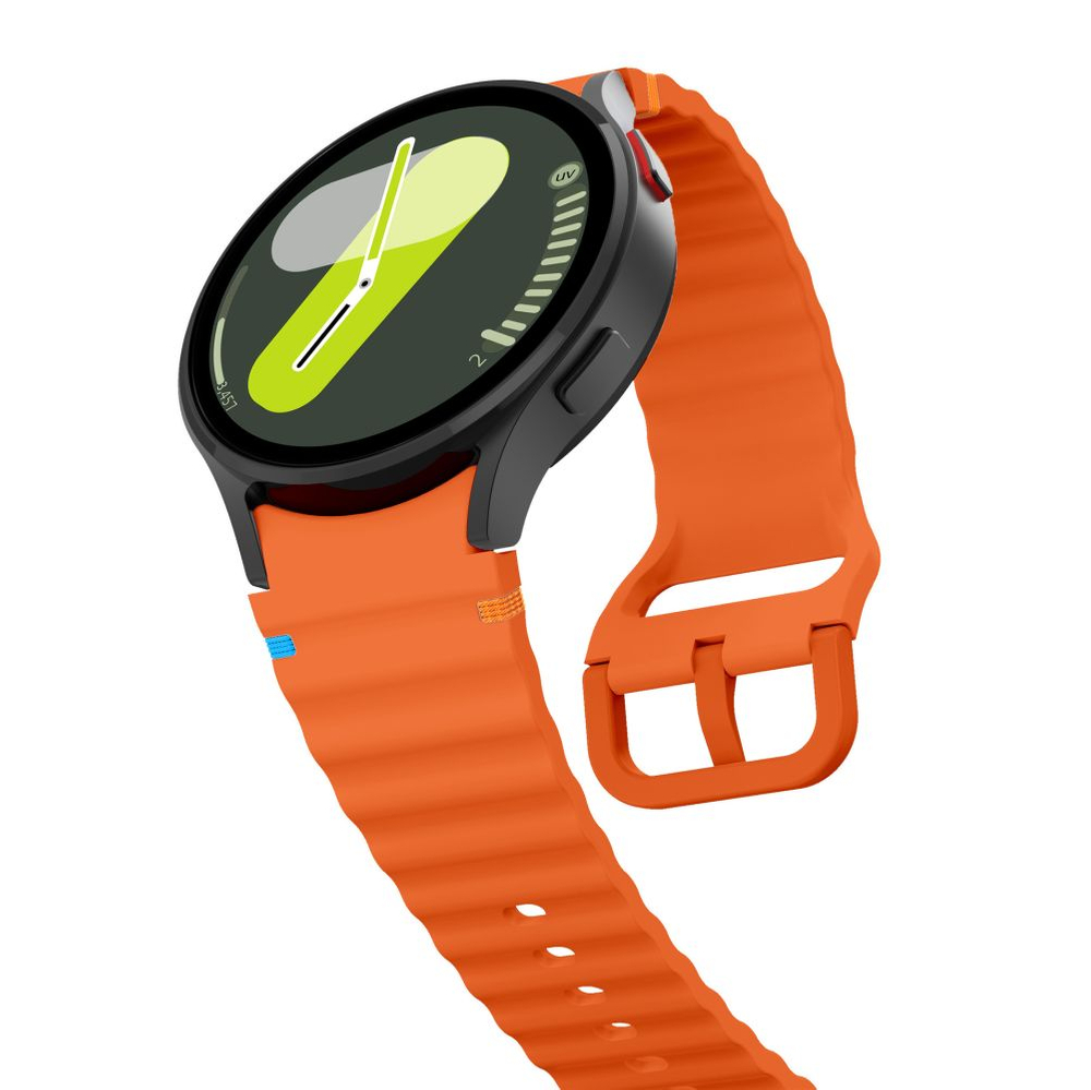 Tech-Protect Samsung Galaxy Watch 4 / 5 / 6 / 7 / FE silikona siksniņa, oranža
