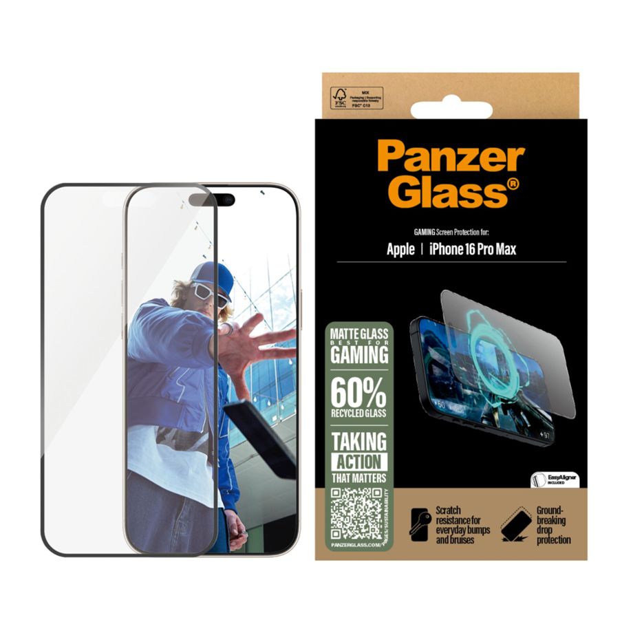 Panzerglass iPhone 16 Pro Max ekrāna aizsargstikls Gaming Ultra-Wide Fit
