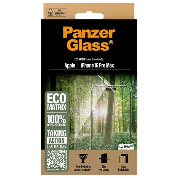 PanzerGlass MATRIX aizsargstikls iPhone 16 Pro Max 6,9" Ultra-Wide Fit 2872 | Screen Protector 6.9"