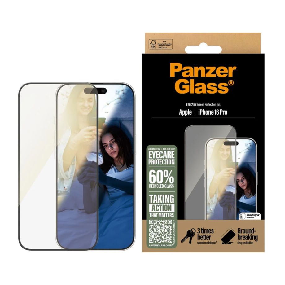 PanzerGlass EyeCare Ultra-Wide Fit aizsargstikls Apple iPhone 16 Pro