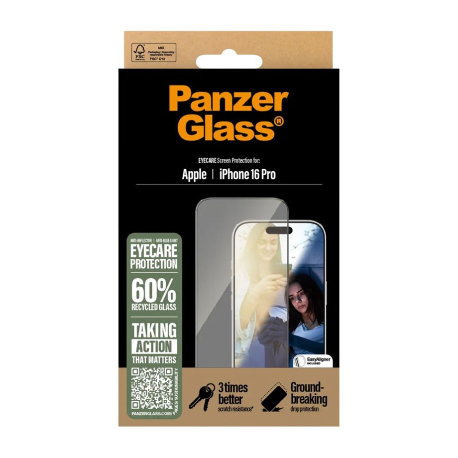 PanzerGlass EyeCare Ultra-Wide Fit aizsargstikls Apple iPhone 16 Pro