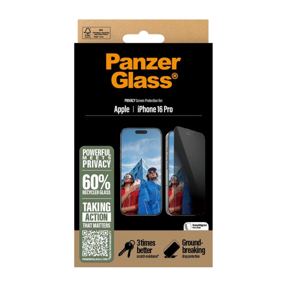 PanzerGlass Privacy aizsargstikls Apple iPhone 16 Pro 6.3\"