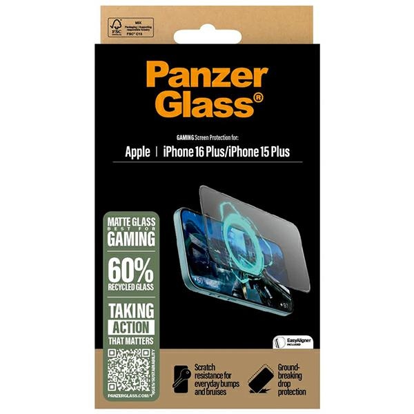 PanzerGlass Gaming Screen Protector iPhone 16 Plus 6,7" Ultra-Wide Fit 2859 | 6.7"