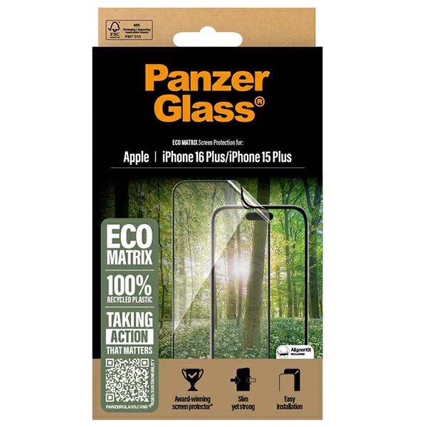 PanzerGlass MATRIX aizsargstikls iPhone 16 Plus 6,7" Ultra-Wide Fit 2871 | Screen Protector 6.7"