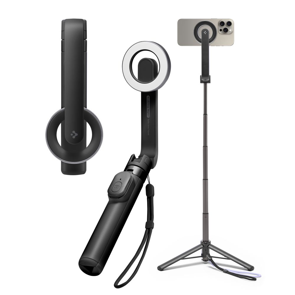 Spigen S571W MagSafe Bluetooth pašbilžu nūja ar statīvu, melna