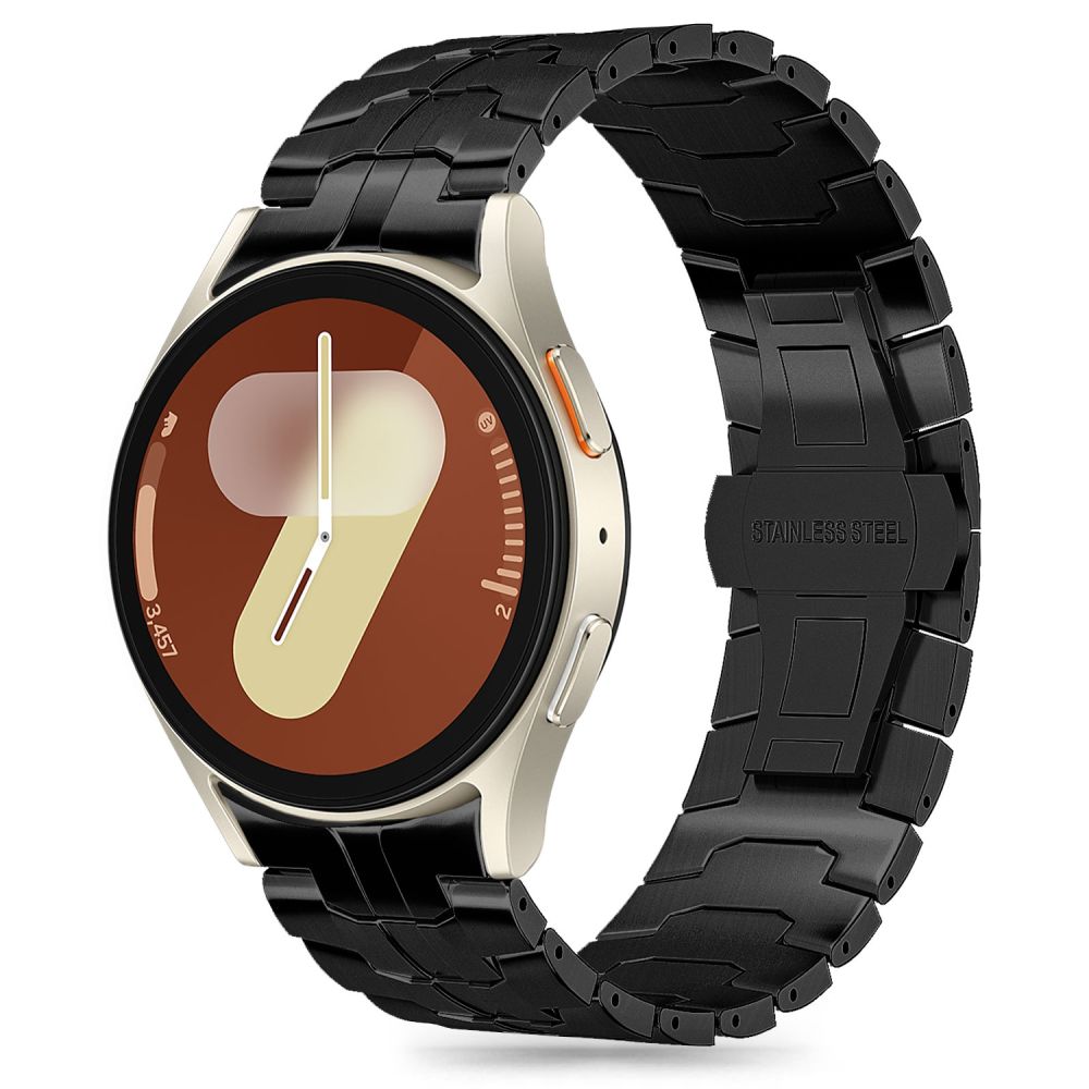 Tech-Protect Stainless siksniņa Galaxy Watch 4/5/5 Pro/6/7/FE melna