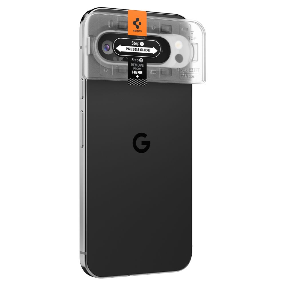 Spigen Optik.tR Ez Fit kameras rūdīts stikls priekš Google Pixel 9 Pro XL (2 gabali) | camera tempered glass for...