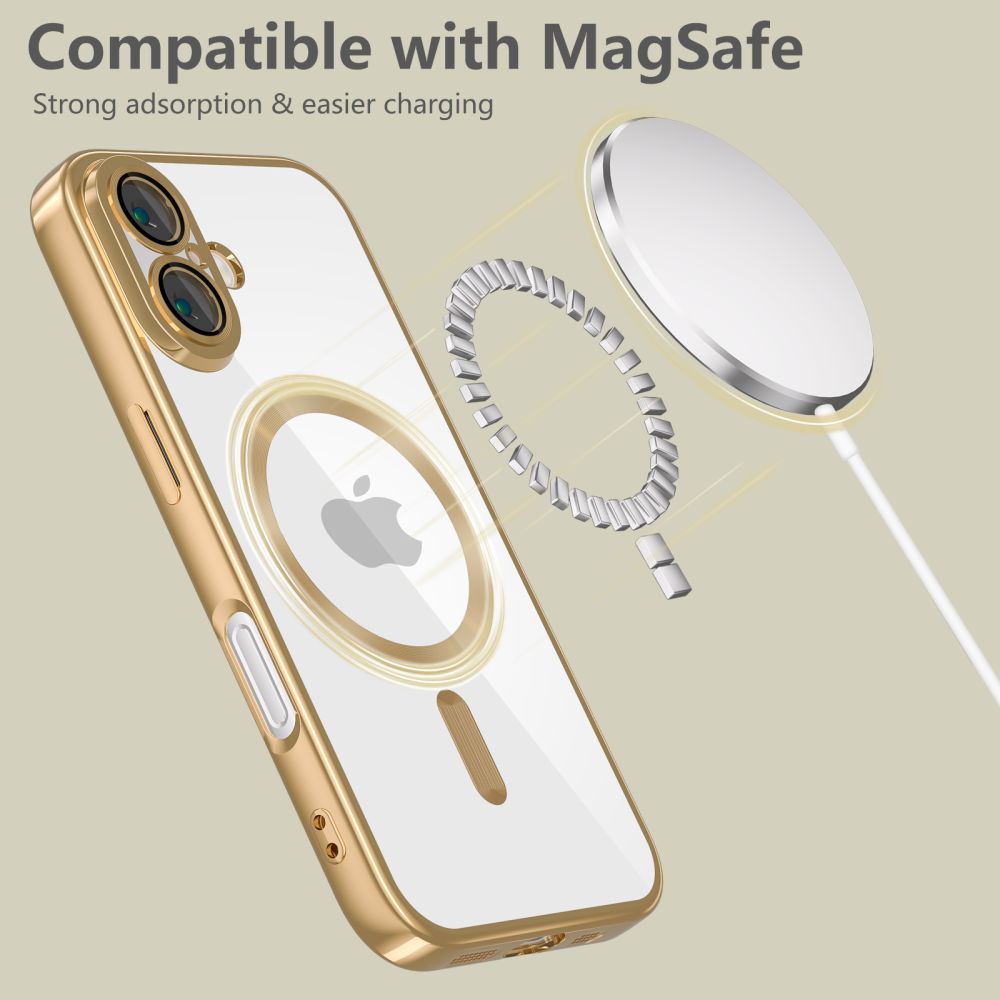 Tech-Protect MagFlex MagSafe vāciņš iPhone 16 telefonam, Zelta