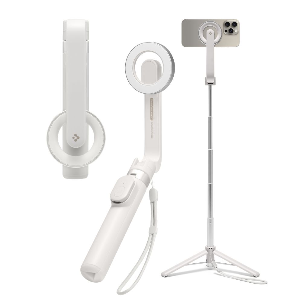 Spigen S571W MagSafe Bluetooth pašbilžu nūja ar statīvu, bēša