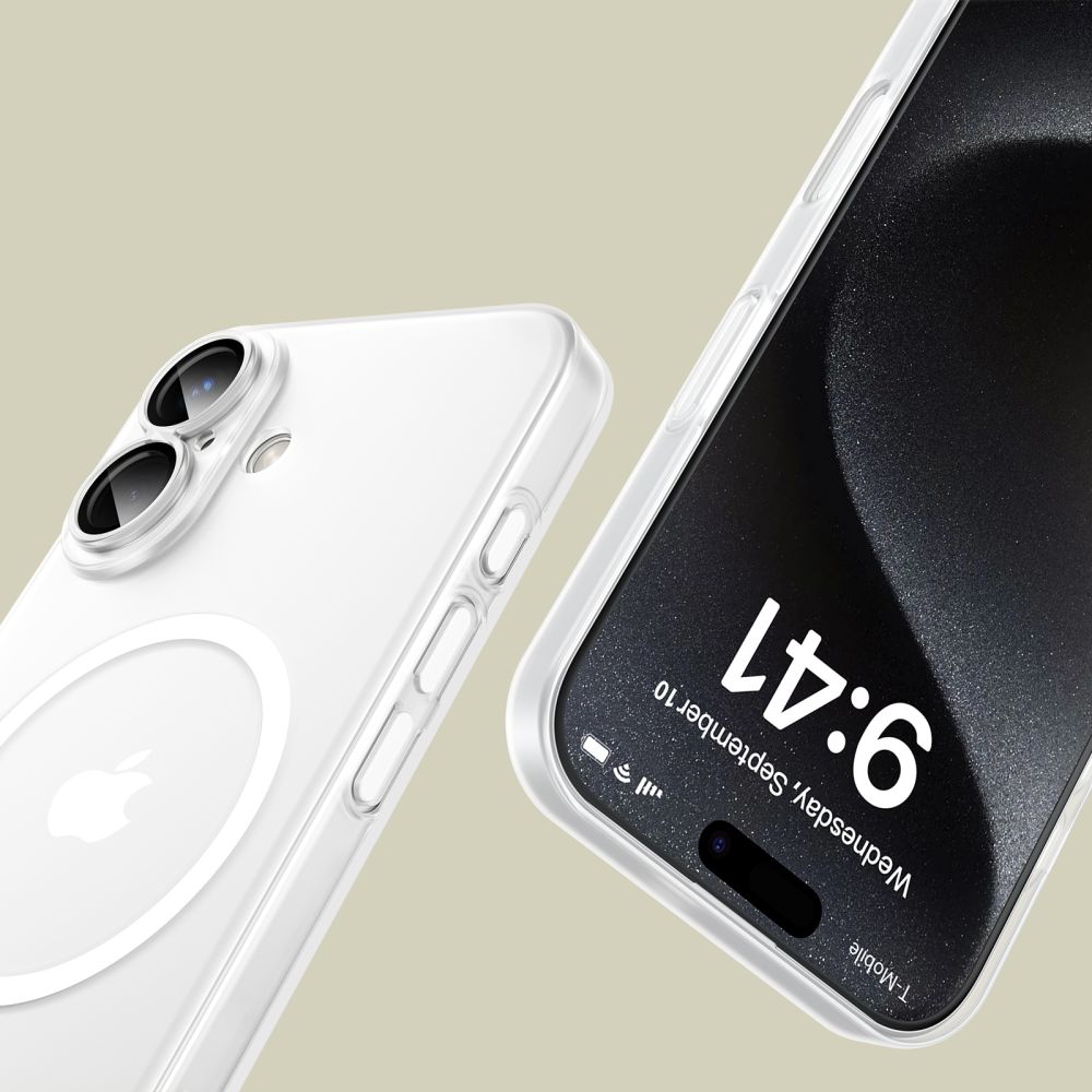 Tech-Protect MagSlim MagSafe vāciņš iPhone 16, melns
