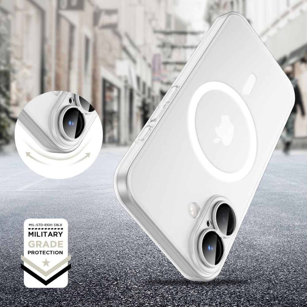 Tech-Protect MagSlim MagSafe vāciņš iPhone 16, melns