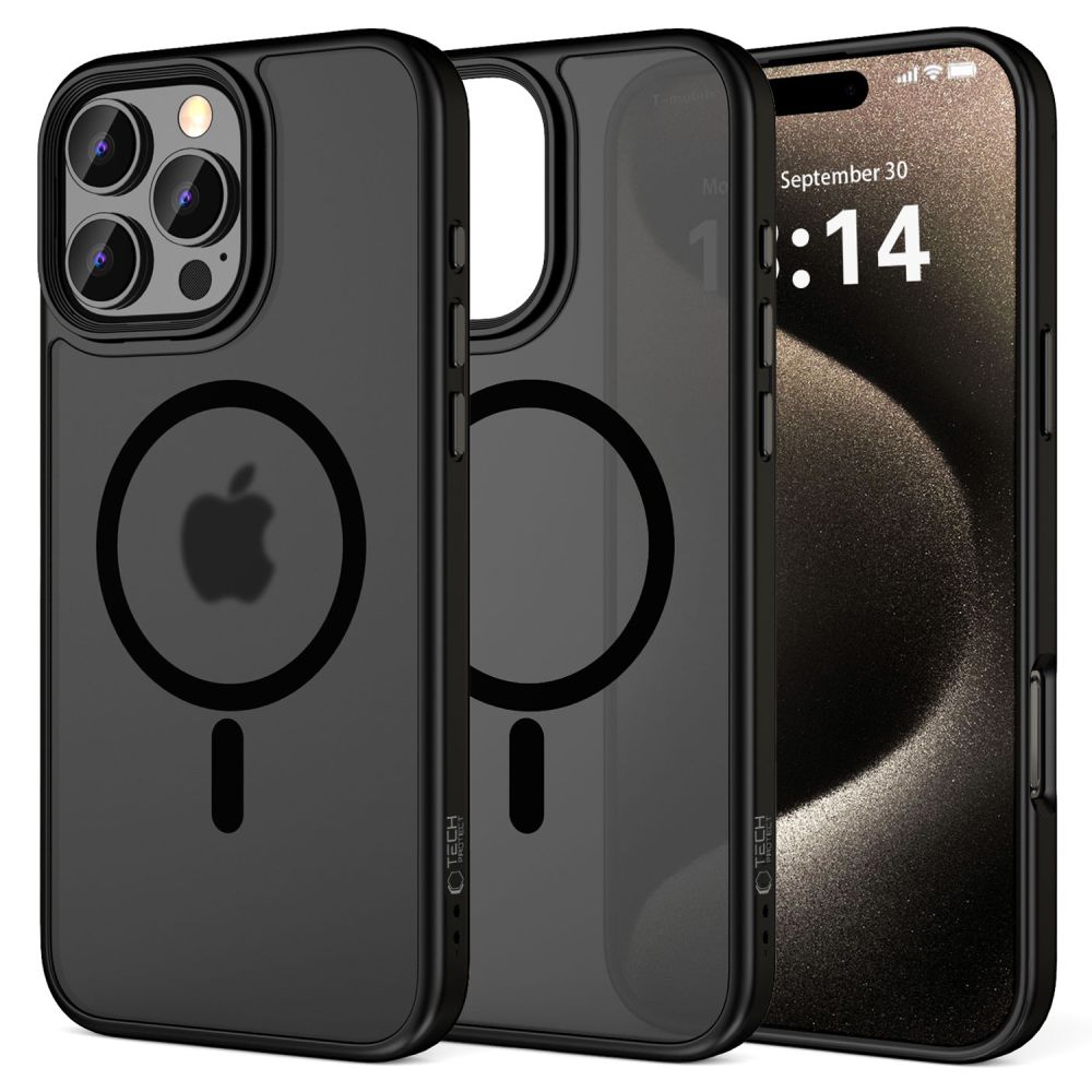 Tech-Protect iPhone 16 Pro vāciņš MagMat MagSafe, melns