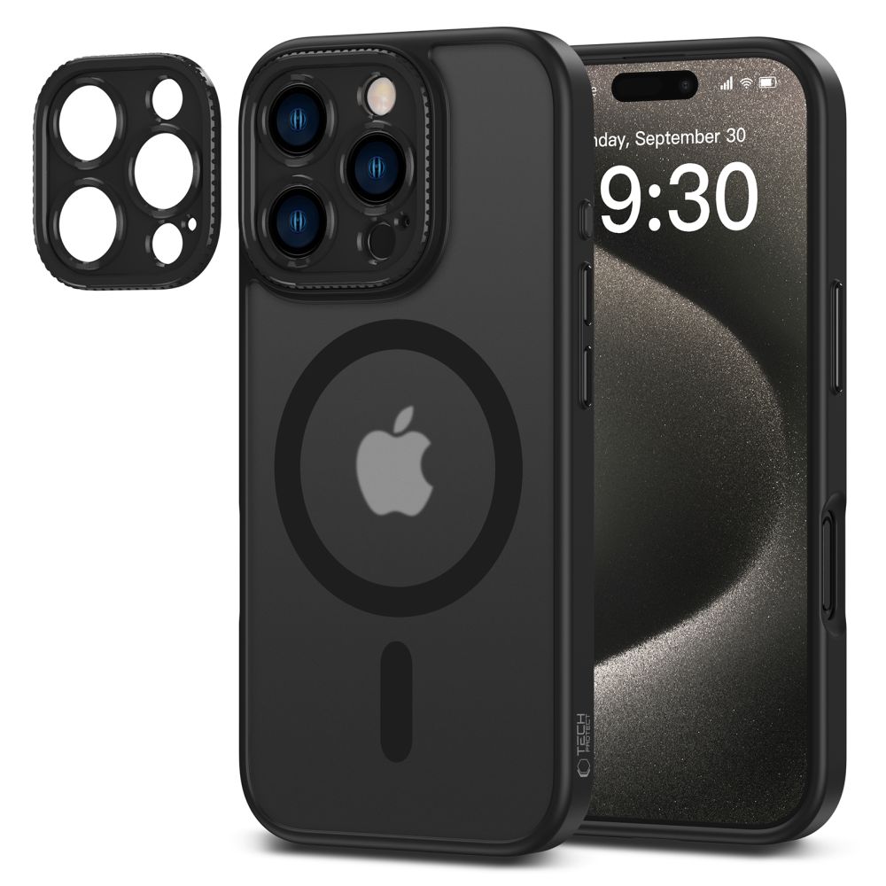 Tech-Protect MagCam MagSafe vāciņš iPhone 16 Pro Max puscaurspīdīgs
