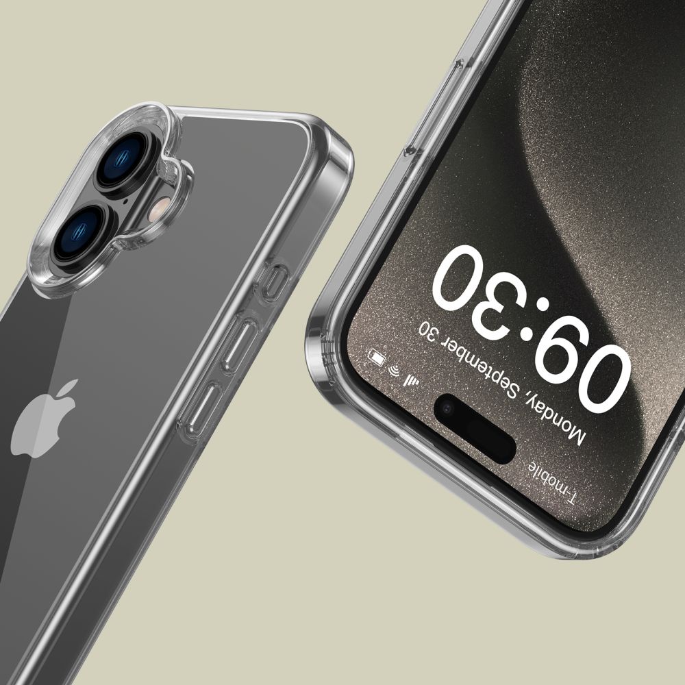 Tech-Protect FlexAir Hybrid vāciņš iPhone 16 telefonam, Caurspīdīgs